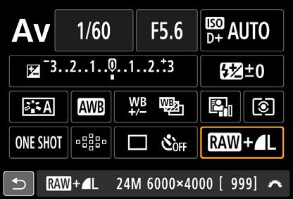 Q Quick Control voor opnamefuncties Voorbeeld van het scherm Snel instellen Als [s: Opnamescherm: Met uitleg] is ingesteld Belichtingscorrectie (pag. 174) Diafragma (pag. 166) AF-bediening (pag.