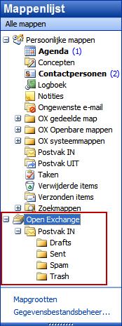 Hoofdstuk 7. Outlook en de OXtender voor Microsoft Outlook gebruiken 7.1.