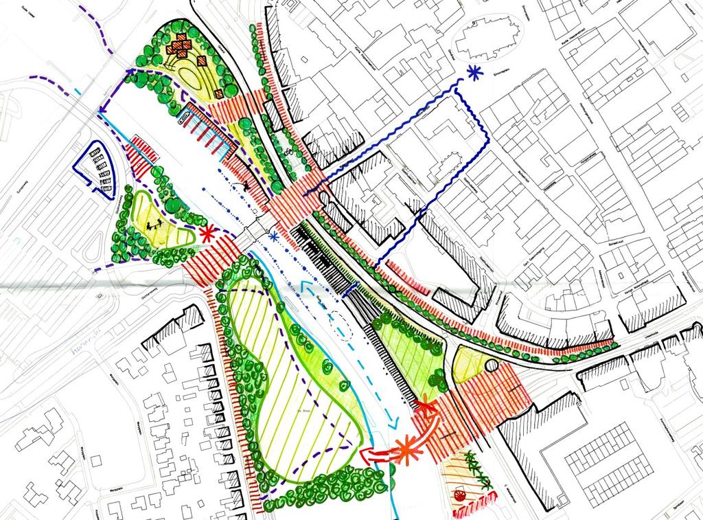 Ontwerp betrekken Oude IJssel bij de binnenstad Er is een plan gemaakt om de Oude IJssel te betrekken bij de binnenstad.