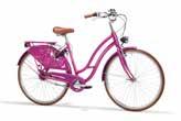 Retro / 25 Caruselle Dame Blauw Orchidee Paars Rood FRAME Aluminium 6061 GEWICHT 17,5 kg VORK Staal PRIJS 699 euro AANDRIJVING Shimano Nexus 8-speed VERLICHTING voor Retro