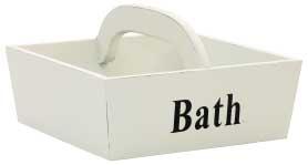 x13x27 cm, Bath Houten bakje Bath 890269 Houten
