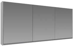 MEUBELEN - MEUBLES SPIEGELKAST - PHARMACIE TYPE 02 Spiegelkast met dubbelzijdige inliggende spiegeldeuren afgewerkt met matte lijstgreep.