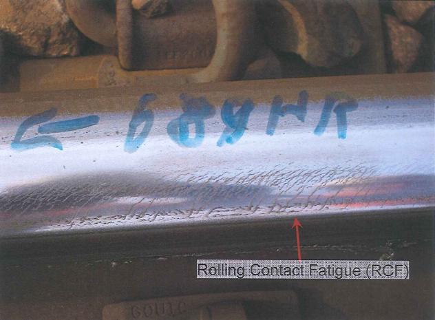 Loopvlakschade aan wiel en rail - Vermoeiing Rolling Contact
