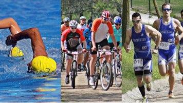 5 Triatlon Een deelnemer aan een halve triatlon legt,9 km zwemmen af in 0,80 uur, 90 km fieten in 2,5 uur en 2 km hardlopen in,7 uur.