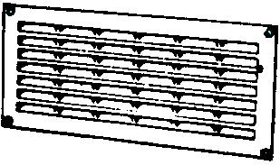 193mm VENTILATOR MET SCHROEF VRVC 27,80 INBOUWS-VAST KATTENLUIK VIERKANT RECHTHOEKIGWI T ROND AFBREEKBAAR VENT X 122 x 122mm