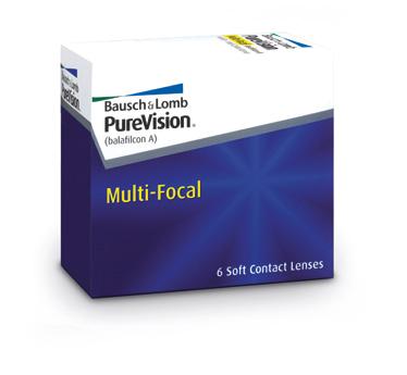 PureVision Multi-Focal Torische silicone hydrogel maandlens Balafilcon A Watergehalte 36% 8.6 mm 14.0 mm +6.00D t/m -9.00D (boven -6.00D met 0.50D oplopend) Cylinders -0.75; -1.25; -1.75; -2.