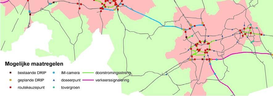 In deze en volgende paragrafen wordt daarom ingezoomd op de mogelijke zichtbare maatregelen in het uitvoeringsprogramma DVM BrabantStad. In figuur 5.