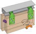 02 509879006094 SCHUIFDEURBESLAG HENDERSON DOUBLE TOP Voor kast-en garderobedeuren op dubbele rail. Deurgewicht tot 45 kg.