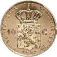 200 502 10 Gulden goud 1889. UNC. 160 522 Gouden dukaat 1841 Lelie.