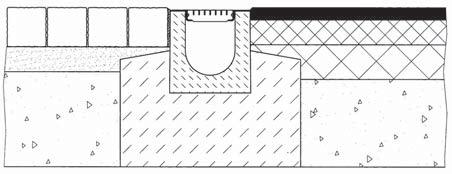 Pagina 51 BIRCOplus Legvoorbeeld BIRCOplus Uitgebreide inbouwhandleiding voor voetgangergebieden. Zone voetgangers trottoir BIRCOplus, klasse A 15 tot B 125, type M tekeningnr. 6415 Zandvoeg ca.