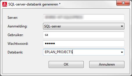 Opmerking: U heeft twee mogelijkheden om aan te melden op de SQL Server: "Windows-verificatie" gebruikt de logingegevens van de Windows gebruiker.