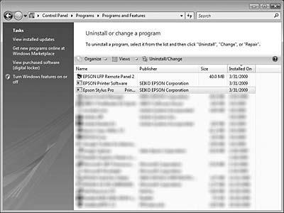 De printersoftware verwijderen In dit gedeelte wordt beschreven hoe u de printersoftware van de computer verwijdert.