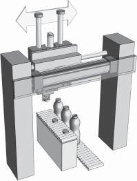 STANGOZE BANDCIINDERS - Serie 446 GEEIDE SEDE - Type STB 5, 3, 40, 50 en 63 mm boring TOEPASSINGEN De eromheen gepositioneerde slede met twee geleidingsstangen (A) van sterk, zelfsmerend materiaal