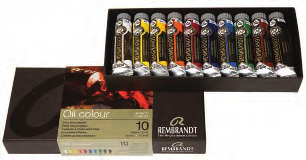 Rembrandt olieverf 01840004 REMBRANDT OLIEVERF KIST TRADITIONAL Inhoud: 15 tubes 15