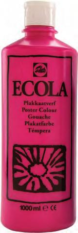 ..0 ECOLA FLACON 1000 ML Verkrijgbaar in 18 kleuren 09791606 ECOLA SET PRIMAIRE KLEUREN Inhoud: 6 flacons 16 ml