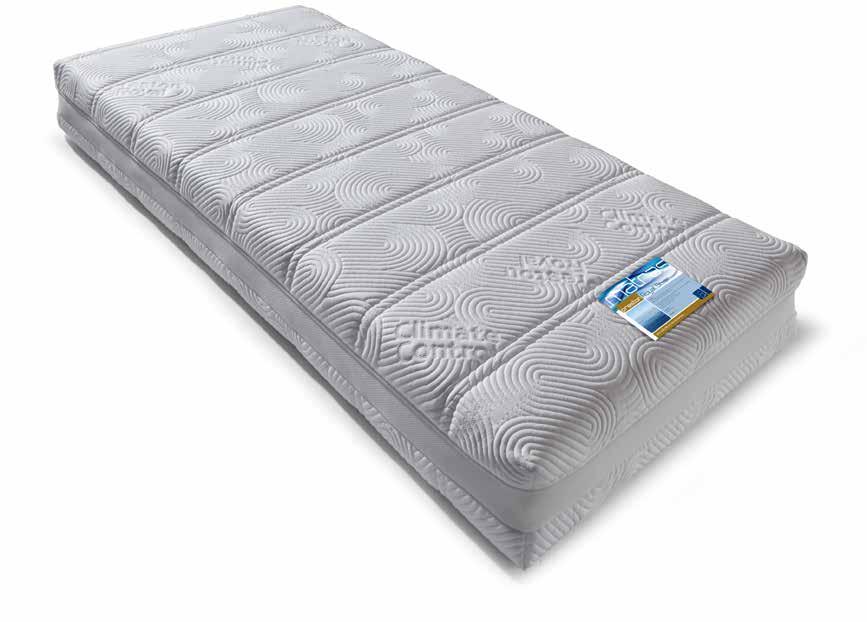 Preston Royal Silver 7-zone geneste pocketvering matras met 4 cm veerkrachtige koudschuim HR60 (soepel) of HR55 (stevig) afdekking. 4 zijden rits en 3D verluchtingsborder en anti-allergisch.