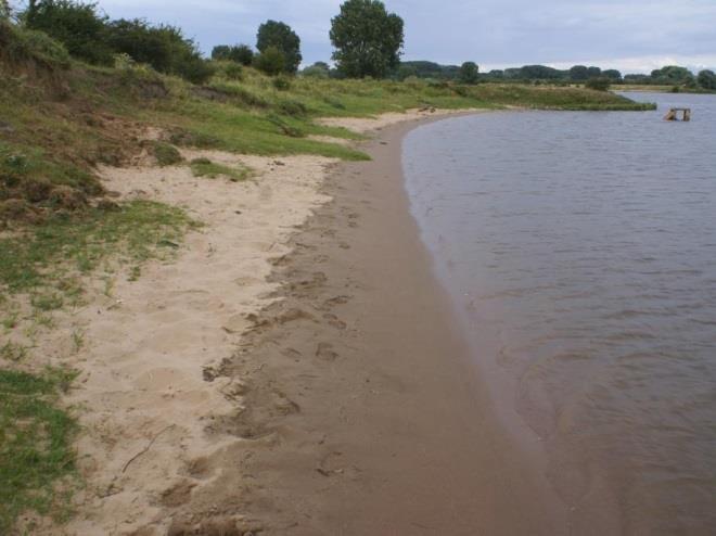 De strandjes worden vaak intensief gebruikt door recreanten, met name Hedel Mussenwaard is een populaire bestemming. Figuur 4.