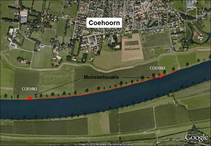 3.6 Maasoever bij Coehoorn De oevers bij Coehoorn liggen tussen De Coehoorn en Overasselt zijn een lange strook betrekkelijk productief grasland die liggen tussen rivierkilometer 170.9 en 174.