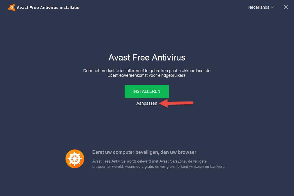 AVAST Antivirus installatie (gratis versie, Nederlands) Adviseren het te gebruiken is één ding, vertellen hoe je het programma het beste kunt installeren is twee. Dat vertel ik hier.