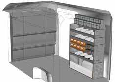 Volume - Volume Wielbasis - Wheelbase Jaar - Year 11,5 m³ 3450 mm 2014 19 Heeft u uw ideale inrichting niet gevonden? Dan wendt u zich aan onze vakmensen voor bedrijfswageninrichtingen.