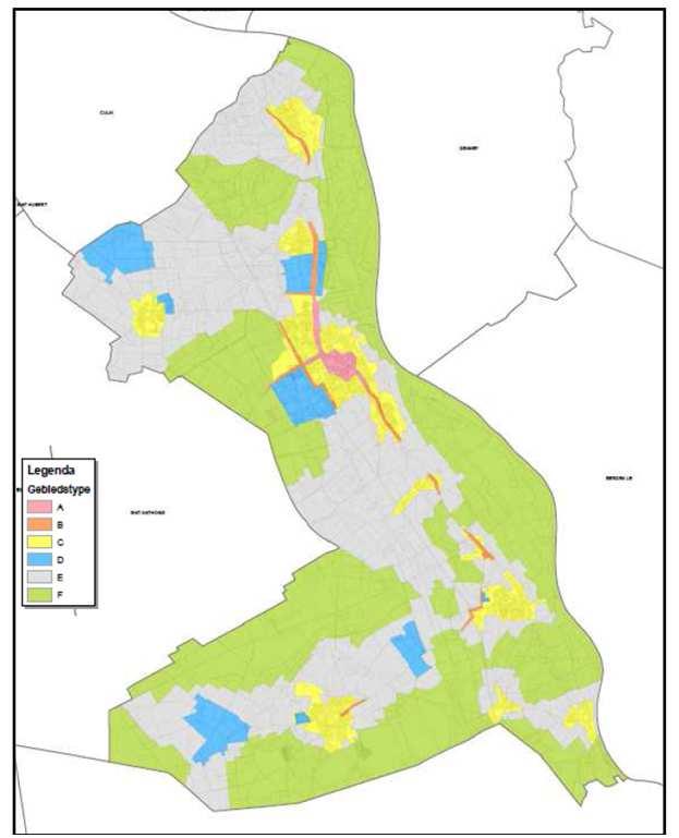 Per gebiedstype wordt er door de gemeente een ambitieniveau en een basisniveau voor de geluidkwaliteit en milieugezondheidskwaliteit (GES-scores ) gehanteerd.