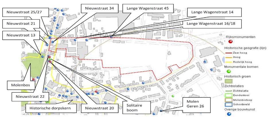 Figuur 22: Ligging van het plangebied op de bodemkaart van Nederland 1:50.000 (Bron: www.archis2.archis.nl) gekenmerkt door een diepe grondwaterstand (grondwatertrap VI).