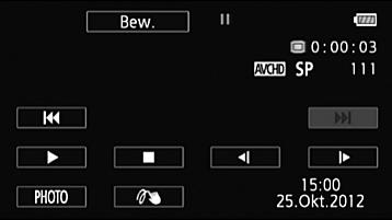 Het volume instellen voor MP4-films 1 Raak tijdens het afspelen het scherm aan om de afspeelregelaars op te roepen. 2 Sleep uw vinger over de volumebalk om het volume te wijzigen.