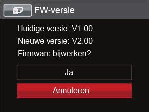 Opnieuw instellen Gebruik deze instelling om de camera naar de standaardinstellingen terug te zetten.. 1.