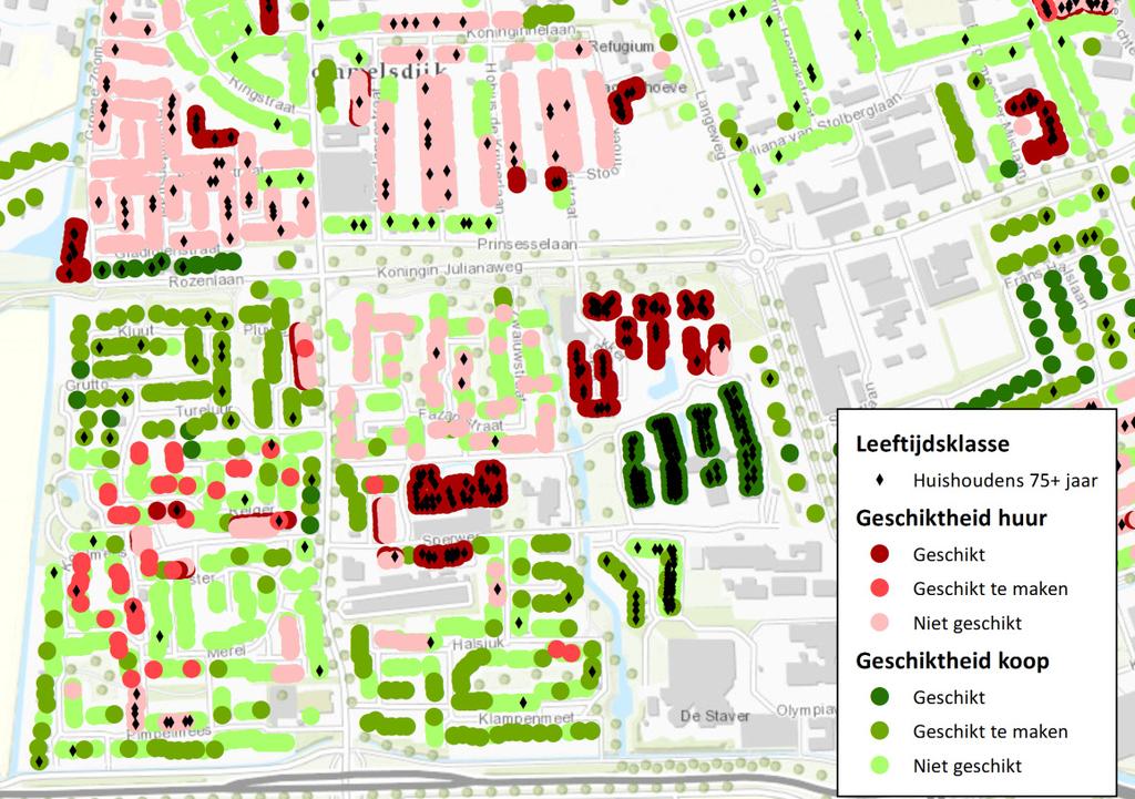 en huishoudens 75+ jaar Bron: WOZ-registratie en BRP Gemeente