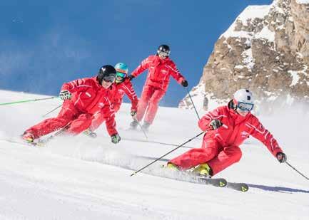 GROEPSLESSEN VOOR VOLWASSENEN U wil de basisvaardigheden van het alpineskiën zoals de uitgangspositie, inzetten van de bocht of een goede controle van de ski s als beginner leren of als gevorderde