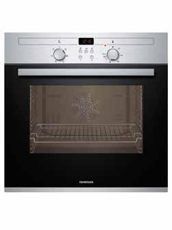 BAKOVENS - 60 CM Energie Glazen binnendeur Made in Energie Glazen binnendeur Electronic Clock Made in Volledig verzinkbare bedieningsknoppen: bijzonder comfortabel, gewoon veilig.