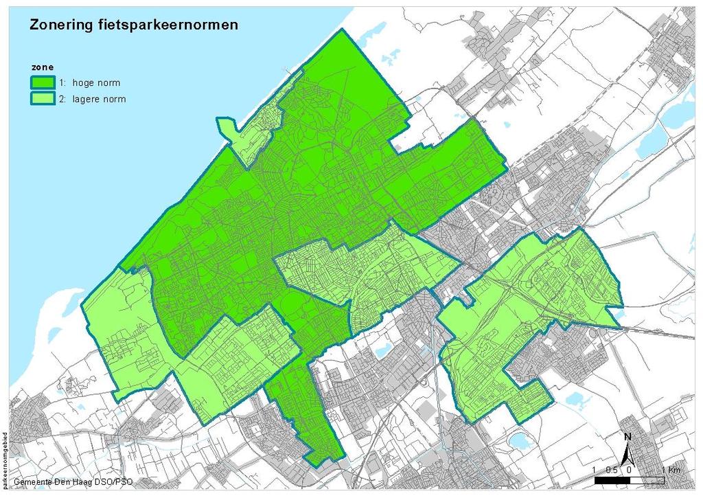 1. Bevolkingsdichtheid van de omliggende wijken; hoe hoger de bevolkingsdichtheid in de omliggende wijk(en), hoe meer vraag naar fietsparkeerplaatsen.