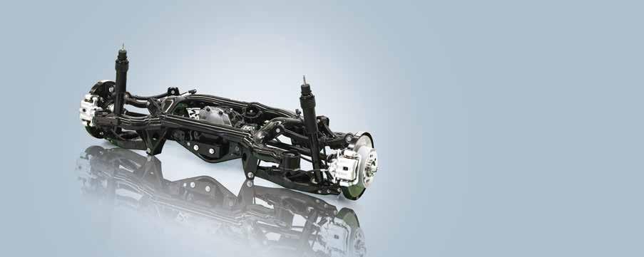 Semipermanente 4WD Rijden met semipermanente vierwielaandrijving is eenvoudig en staat borg voor een uitstekende wendbaarheid.