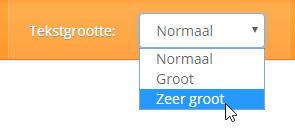 U kunt de tekstgrootte van de gehele instructie aanpassen. In de menubalk kunt u de voortgang van de instructie zien.