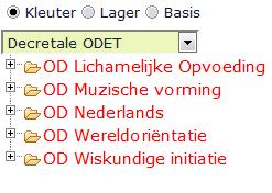 onderwijs. 5.1 Filter voor het kleuteronderwijs Duid kleuter aan.