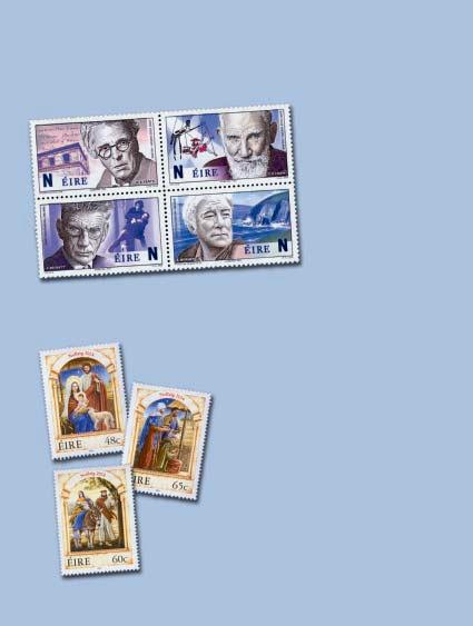 13 I Irish stamps Irish Nobel literary laureates (se-tenant) code: IR0420ST prijs: 2,44 Ook verkrijgbaar: Irish Nobel booklet.