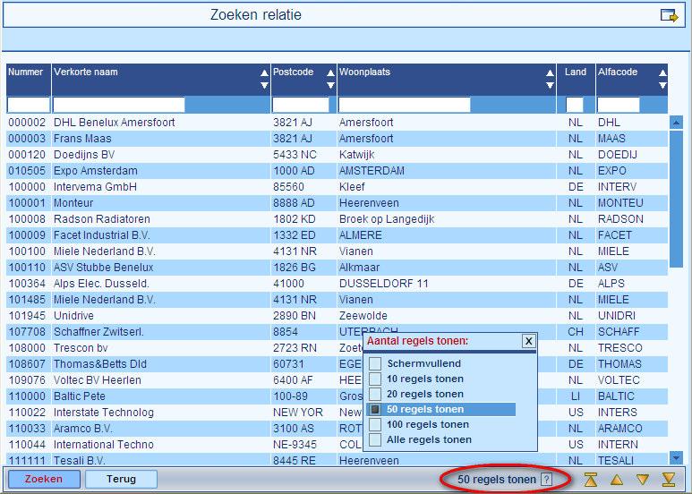 geklikt worden. De getoonde data is nu geëxporteerd naar Excel en opgeslagen op de aangegeven locatie onder de opgegeven naam.