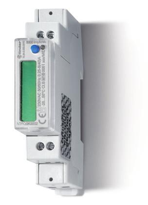 SRI SRI nkelfase met LCD-display, bidirectioneel, MID-gecertificeerd met Modbus RS485-interface, LCD-uitlezing met achtergrondverlichting verbruik (resetbaar) in kwh, kvah of kvarh kw, kva,