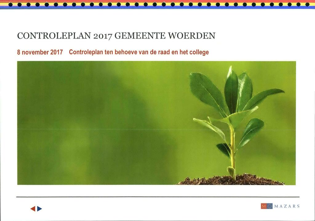 CONTROLEPLAN 2017 GEMEENTE WOERDEN 8 november 2017