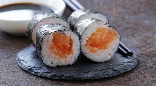 HOSOMaki Sushi in zeewier gerold URAMaki Sushi insideout gerold Crispy maki geb.