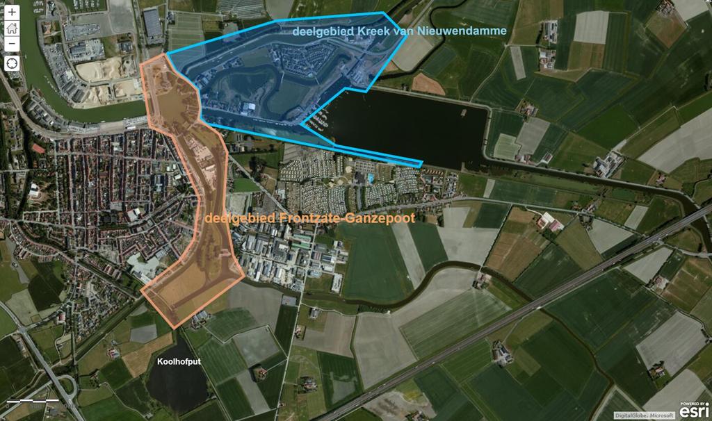 OW1605 Masterplan Groene Gordel Nieuwpoort Situering plangebied Deelgebied Kreek van Nieuwendamme De Kreek van Nieuwendamme is één van de weinige overblijfselen van de oude Ijzermeanders.