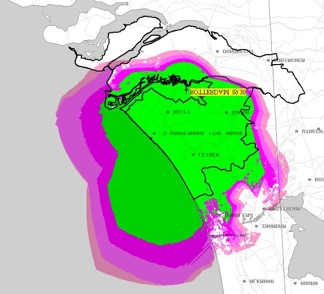 7.2.7 Net Zuid-Holland - Radio West Opstelplaats Frequentie [MHz] Vermogen [kw] Rotterdam 89.