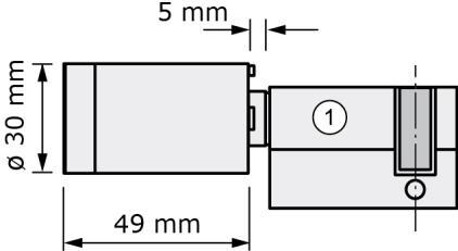 Technische gegevens 16 Technische gegevens Figuur 22, afmetingen Elektronische knop (sluitzijde) Artikelnummer ID-System Mifare: ID-System LEGIC: Bruikbare transpondermedia Lezerbereik