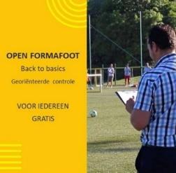 Trainers: TGV wordt Open Formafoot De gekende TGV opleidingsavonden heten voortaan Open Formafoot en worden drie keer per jaar georganiseerd.