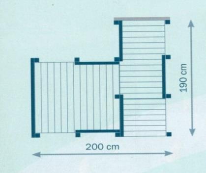 standaard lengtematen * met meegeleverd zaagplan PENTHOUSE " HOUTPAKKET OP MAAT " 530,42 E671 * geschaafd en geimpregneerd hout in noords grenen * op maat gezaagd * niet voorgeboord en niet