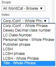 1.2 Browse WorldCat Het is ook mogelijk om te browsen in Worldcat.