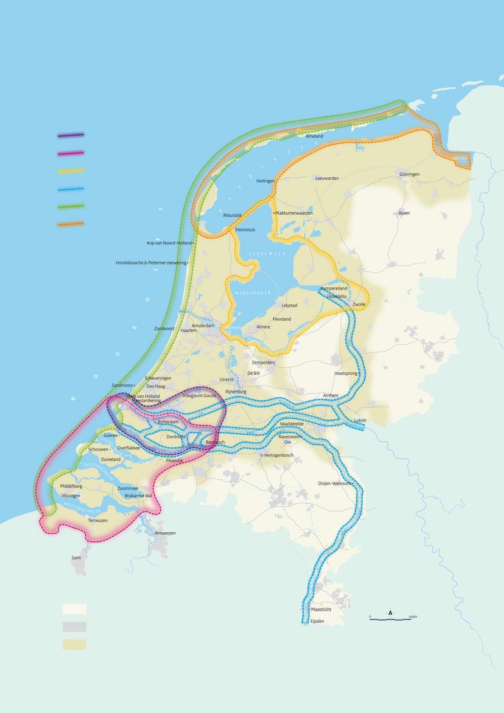 Drie generieke deelprogramma s, die voor het hele land gelden: Veiligheid Zoetwater Nieuwbouw en Herstructurering Zes gebiedsgerichte deelprogramma s: Rijnmond-Drechtsteden Zuidwestelijke Delta