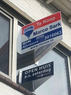 Speciaal Open Huis bord en posters Door de eigenaar één week