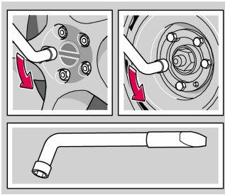 Haal de handrem aan en schakel de eerste versnelling in of zet de keuzehendel in stand P, als de auto een automatische versnellingsbak heeft.