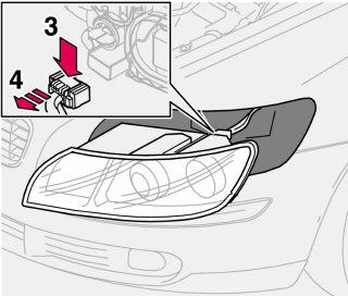 richtingaanwijzers, buitenspiegels en Approach-verlichting derde remlicht Bi-Xenonkoplampen WAARSCHUWING Als de auto is voorzien van Bi-Xenonkoplampen, moet u de xenonlamp door een erkende